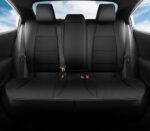 Toyota Corolla Cross Custom Fit Black Leather Car Seat Covers 2021-2024 - Image 2