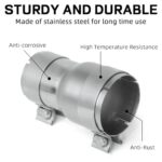 PALOZO 2" to 2.5" Stainless Steel Exhaust Adapter Reducer Pipe - Image 3