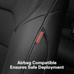 Toyota Camry Seat Covers 2025-2026 Waterproof Leather Full Set Black SUV Truck - Image 5