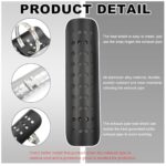 Universal Motorcycle Exhaust Heat Shield - Aluminum Pipe Guard Protector Black - Image 3