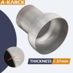 Stainless Steel Exhaust Pipe Reducer 2.5" to 4" Adapter | Heavy-Duty Performance Connector - Image 3