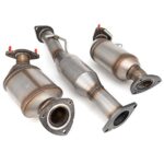 FOMIUZY High Flow Front Catalytic Converter Kit Direct-Fit Chevy Traverse 2009 2010 2011 2012 2013 2014 2015 2016 2017 GMC Acadia 2007-2017 Buick Enclave 2008-2017 Saturn Outlook 2007-2010 3.6L