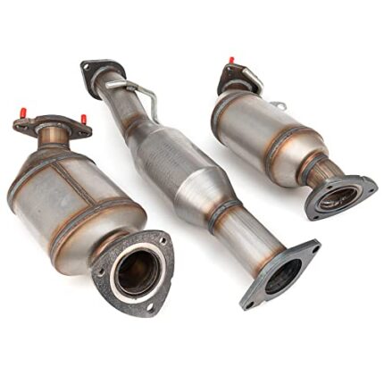 FOMIUZY High Flow Front Catalytic Converter Kit Direct-Fit Chevy Traverse 2009 2010 2011 2012 2013 2014 2015 2016 2017 GMC Acadia 2007-2017 Buick Enclave 2008-2017 Saturn Outlook 2007-2010 3.6L