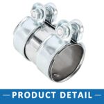 VW Jetta Exhaust Pipe Clamp 62x94mm Stainless Steel 2005-2014 - Image 4