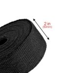 Premium Exhaust Heat Wrap 2" x 50' - Fiberglass Thermal Shield for Car & Motorcycle Headers - Image 4