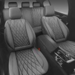 Premium Gray Leather Car Seat Covers - Universal Fit, Waterproof, Airbag Safe - Image 7