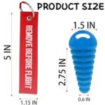 Motorcycle Exhaust Plug 2PCS Universal Muffler Wash Pipe Blue - Image 2