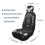 Gothic Skeleton Ouija Board Car Seat Covers - Universal Fit SUV Truck Van - Image 4