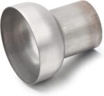 A-KARCK Exhaust Adapter Connector 2.5" OD to 4" OD, Exhaust Pipe Reducer 4" Overall Length Stainless Steel