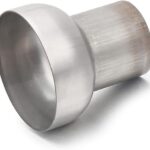 A-KARCK Exhaust Adapter Connector 2.5" OD to 4" OD, Exhaust Pipe Reducer 4" Overall Length Stainless Steel