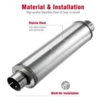 Upower 4" Diesel Exhaust Muffler Resonator Stainless Steel 30" - Image 6