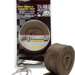 Design Engineering 010123 2" x 25' Pipe Wrap Kit with 4 Locking Ties - Titanium