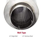 Upower 4" Diesel Exhaust Muffler Resonator Stainless Steel 30" - Image 5