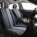 Universal Fit Baja Saddle Blanket Car Seat Covers - Breathable Blue Automotive Covers - Image 2