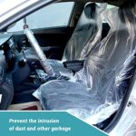 Waterproof Disposable Car Seat Covers | 100 Pack Universal Clear Plastic Protectors - Image 4