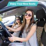 Premium Beige Universal Fit Car Seat Covers | Full Set, Washable, Airbag Safe SUV/Sedan - Image 9