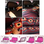 Aztec Tribal Turquoise Seat Covers Universal Fit Car Truck SUV Rear Bench - Image 5