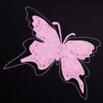 Pink Lace Butterfly Car Seat Covers for Women 2 Front Universal - Image 6