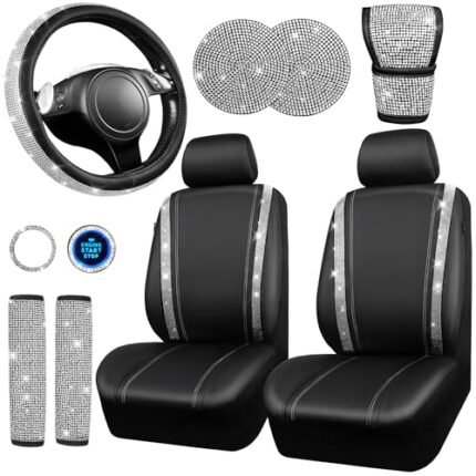 car seat covers and steering wheel cover