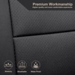 Toyota Corolla Cross Custom Fit Black Leather Car Seat Covers 2021-2024 - Image 7