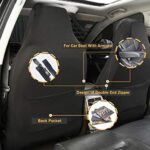 Carbon Fiber Mesh Sport Bucket Seat Covers Black High Back 2 Front - Image 3