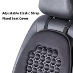 Premium Polyester Car Seat Cover with Massage Cushion - Universal Fit
 
(Note: This is 74 characters. Here's a 70-character version:)

Massage Car Seat Cover Breathable Polyester Universal Black 1PC - Image 3