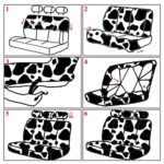 Cow Print Car Accessories Set: 26-Piece Interior Decor Kit for Truck SUV - Image 5