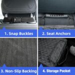 PETICON Waterproof Dog Car Seat Cover 2 Pack Nonslip Scratchproof - Image 7
