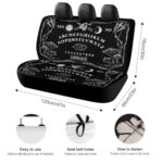 Witchcraft Magic Gothic Seat Covers | Stretchy Truck SUV Rear Bench Protector - Image 2