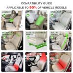Premium Linen Car Seat Covers - Breathable Universal Fit Gray Front Seat Protectors - Image 7