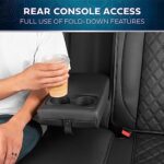 Premium Faux Leather Car Seat Covers | Full Set | Semi-Custom Fit | Durable Black - Image 6