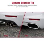 Upower Chrome Exhaust Tip 2.5" to 3"x5.5" Square Diesel Pipe 9" - Image 7