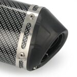 Universal Motorcycle Exhaust Muffler 1.5" Inlet Carbon Fiber DB Killer Slip On - Image 7