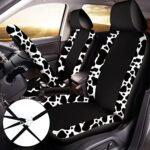 Cow Print Car Accessories Set: 26-Piece Interior Decor Kit for Truck SUV - Image 3