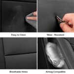 Toyota Corolla Cross Custom Fit Black Leather Car Seat Covers 2021-2024 - Image 6