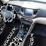 Cow Print Car Accessories Set: 26-Piece Interior Decor Kit for Truck SUV - Image 6