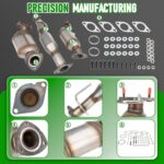 FOMIUZY High Flow Catalytic Converter Kit for GM 3.6L V6 2007-2017 - Image 4