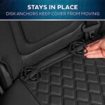 Premium Faux Leather Car Seat Covers | Full Set | Semi-Custom Fit | Durable Black - Image 8