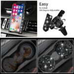 Luxe Diamond Car Accessories Set: Leather Seat Covers, Mats, Steering Wheel Cover for Women - Image 5