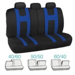 carXS Forza Blue Seat Covers & Floor Mats - Full Car Interior Protection Set - Image 3