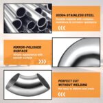 Stainless Steel 90° Exhaust Elbow Pipe 3" | Car Performance Mod Kit (4-Pack) - Image 3