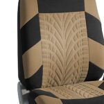 Premium Beige Universal Fit Car Seat Covers | Full Set, Washable, Airbag Safe SUV/Sedan - Image 11