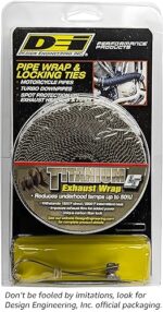 Design Engineering Titanium Pipe Wrap Kit 2x25ft with Locking Ties - Image 2
