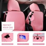 Luxury Pink Diamond Leather Car Seat Covers | Universal Fit | Waterproof SUV Sedan - Image 4