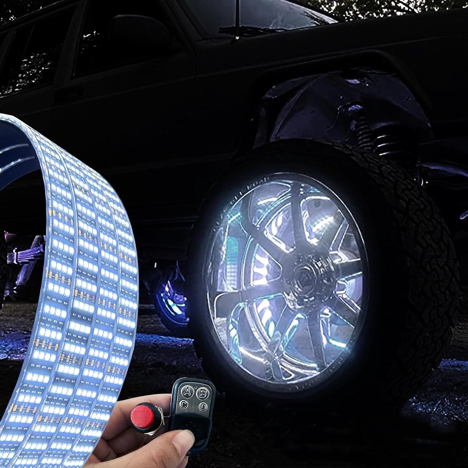 Transform Our Rides: Quad Row 15.5″ LED Wheel Lights!