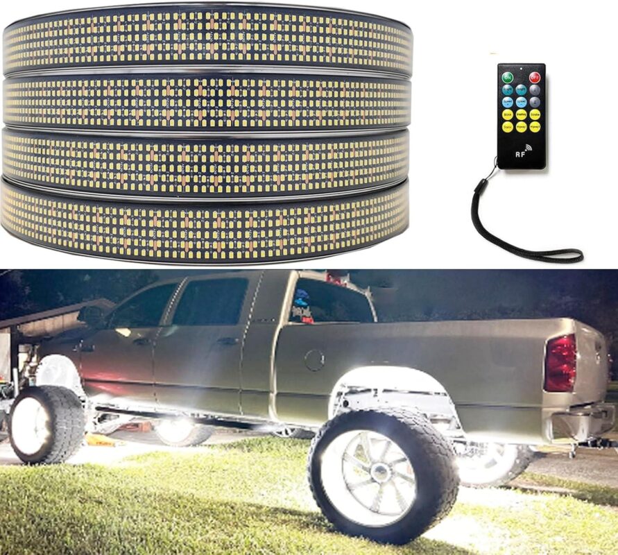 Illuminate Our Rides: 15.5in Bright White Wheel Ring Lights