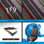 Breathable Baja Stripe Seat Covers | Universal Fit Truck SUV Sedan 4PC Set - Image 4