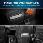 Premium Faux Leather Car Seat Covers | Full Set | Semi-Custom Fit | Durable Black - Image 5