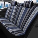 Universal Fit Baja Saddle Blanket Car Seat Covers - Breathable Blue Automotive Covers - Image 3