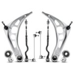 A-Premium 8Pcs Front Suspension Kit, Lower Control Arm & Bushing, Sway Bar Link, Inner Outer Tie Rod End, Compatible with BMW E46-1999-2008-318i 323Ci 323i 325Ci 325i 328Ci 328i 330Ci 330i Z4